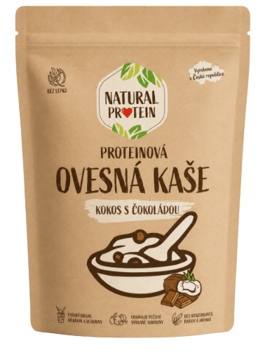 Natural Protein Proteinová Ovesná Kaše 360 g - kokos a čokoláda