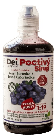 CUKRSTOP CUKR STOP sirup 650g - Lesní Borůvka