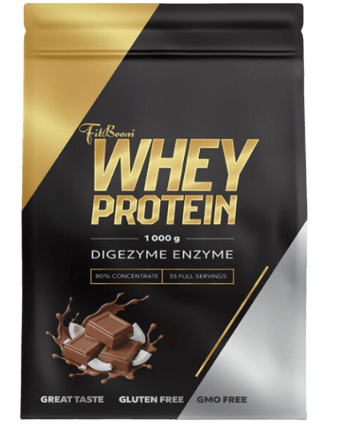 FitBoom Whey Protein 80 % 1000 g - čokoláda/kokos