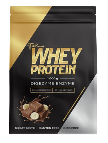 FitBoom Whey Protein 80 % 1000 g - čokoláda/banán