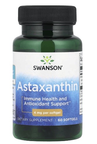 Swanson Astaxanthin 60 softgel kapslí