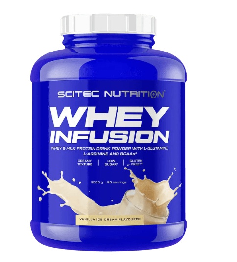 Scitec 100% Whey Infusion 2000 g - vanilková zmrzlina