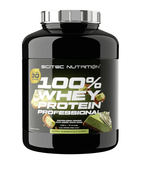 Scitec Nutrition 100% Whey Protein Professional 2350 g Příchuť: Matcha Cheesecake