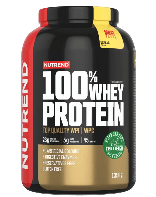 Nutrend 100% Whey Protein 1350 g - vanilka