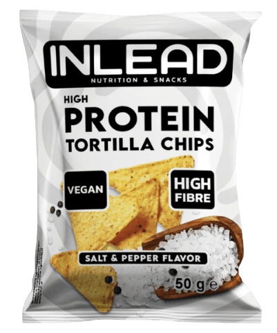Inlead Nutrition Protein Tortilla Chips 50 g - sůl a pepř