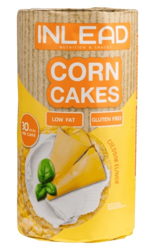 Inlead Nutrition Corn Cakes 120 g - Cheddar