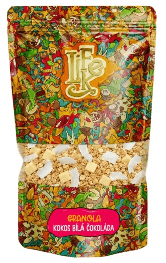 Lifelike Granola 400 g - kokos a bílá čokoláda