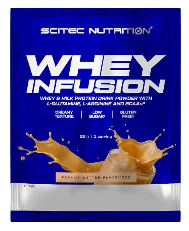 Scitec 100% Whey Infusion 25 g - arašídové máslo