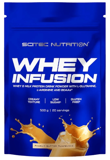 Scitec 100% Whey Infusion 500 g - arašídové máslo