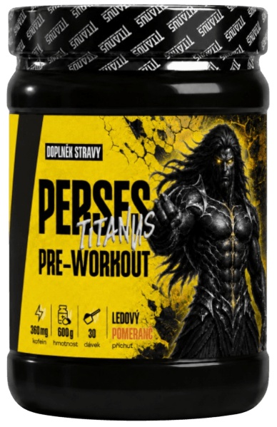 Titánus Pre-Workout Perses 600 g - ledový pomeranč