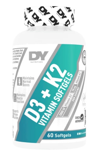 Dorian Yates D3+K2 60 softgel kapslí