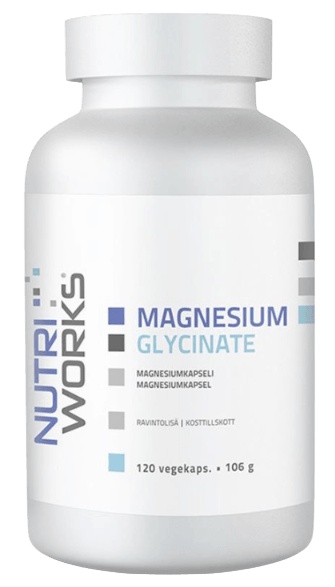 NutriWorks Magnesium Glycinate 120 kapslí