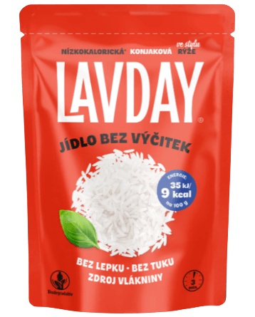 LAVDAY Konjakové Těstoviny 270 g - rýže