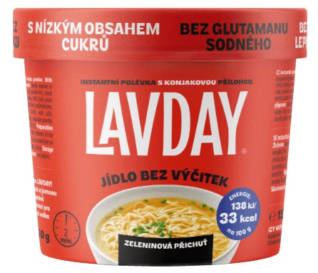 LAVDAY Instantní Konjaková Polévka 150 g - zeleninová