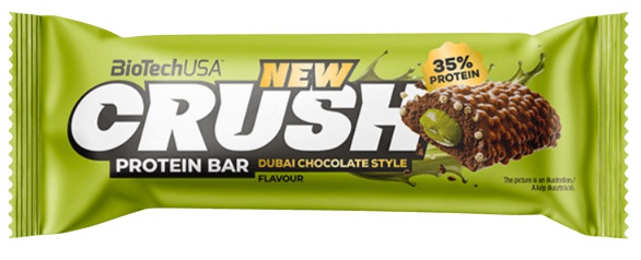 BioTechUSA Crush Protein Bar 45 g - Dubai Chocolate Style