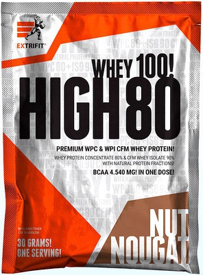Levně Extrifit High Whey 80 vzorek 30 g - lískový ořech