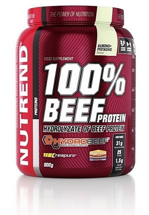 Hovězí bílkovina Nutrend 100% Beef Protein 900g mandle+pistácie