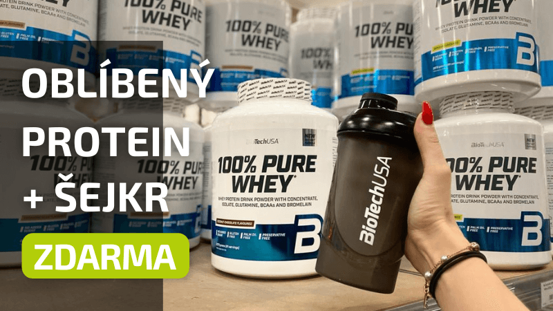 BioTechUSA 100% Pure Whey 2270 g + šejkr Wave 600 ml ZDARMA