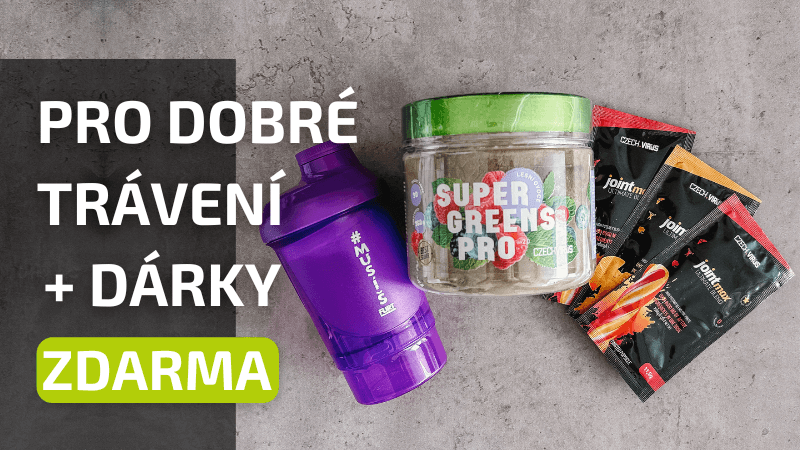 Czech Virus Super Greens PRO V2.0 360 g + 3x vzorek Joint Max + Fitness007 šejkr #musíšfurt 300 ml +150 ml Fialový ZDARMA