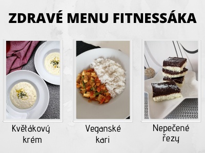 Zdravé fitness menu. Uvař si z pár ingrediencí skvělý oběd. Zdravé fitness menu. Uvař si z pár ingrediencí skvělý oběd.
