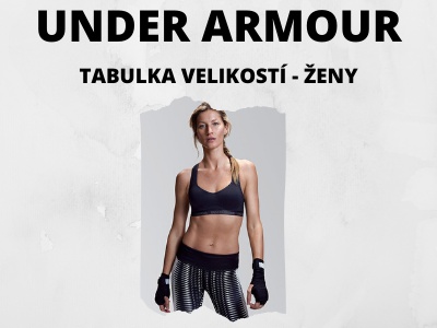Under Armour Velikostní tabulka - ženy Under Armour Velikostní tabulka - ženy