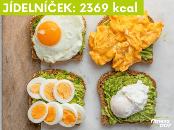 Vzorový jídelníček do krabičky 2369 Kcal | 120 g bílkovin 