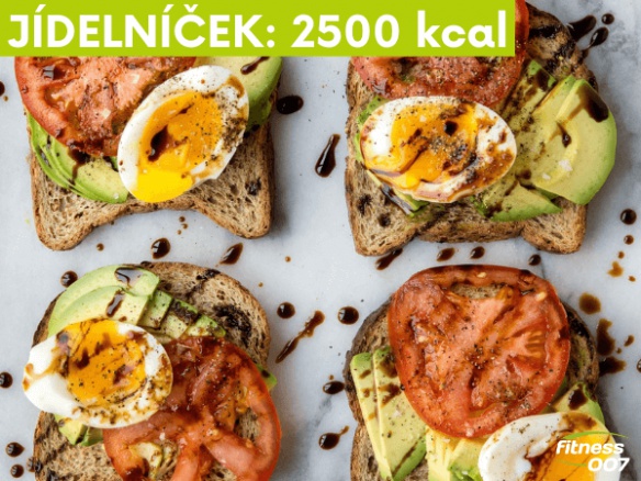 Vzorový jídelníček do krabičky 2500 Kcal | 4 jídla denně